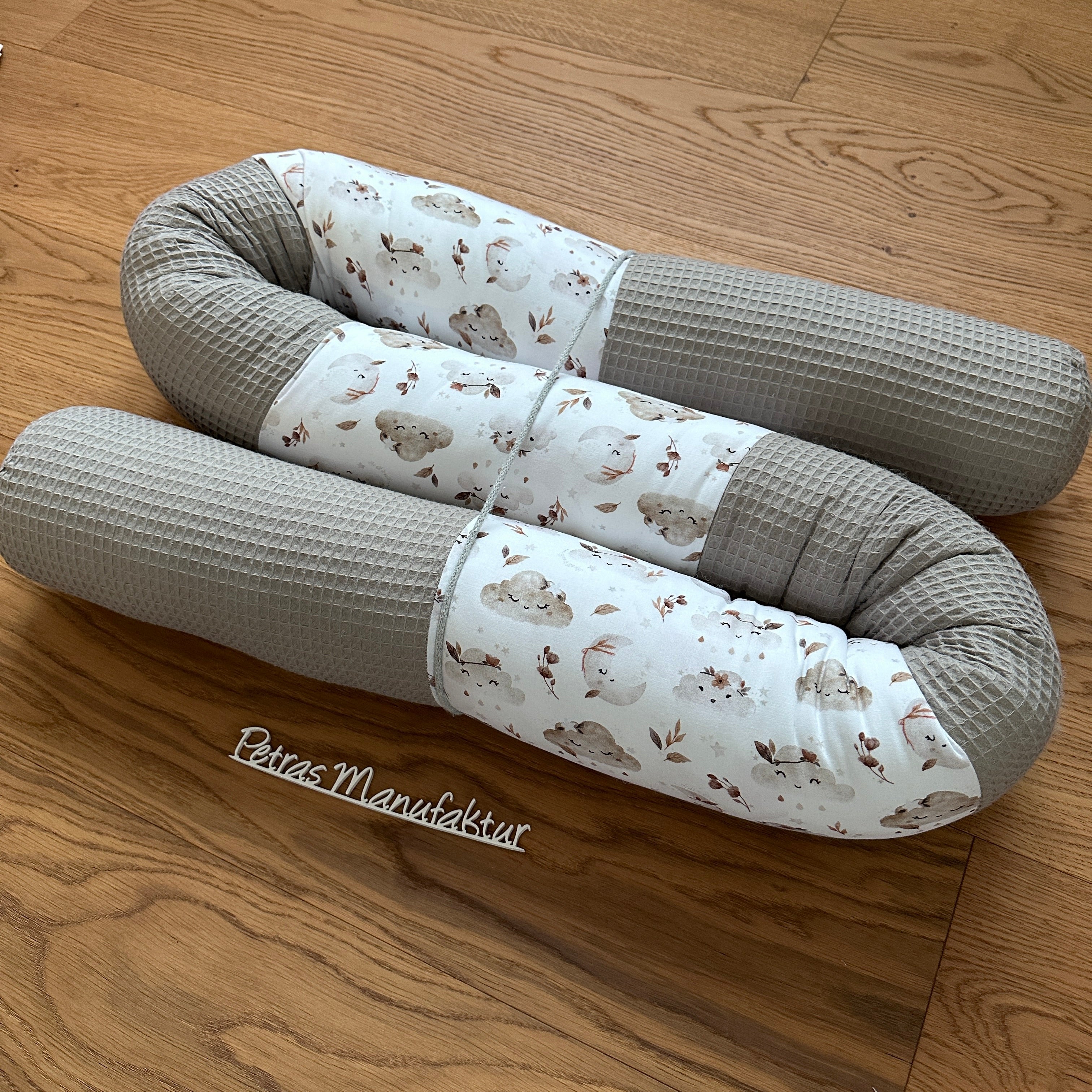 Bettschlange "Wolken beige"